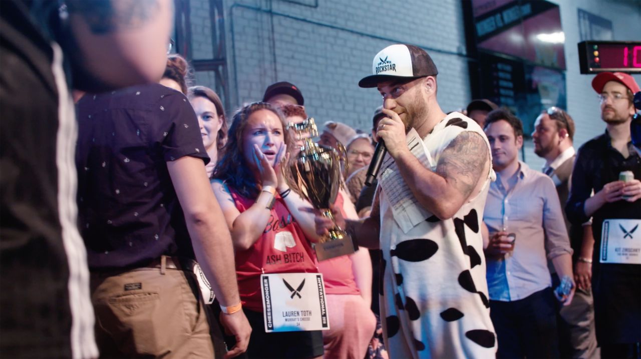 CMI founder Adam Moskowitz in his cow outfit.