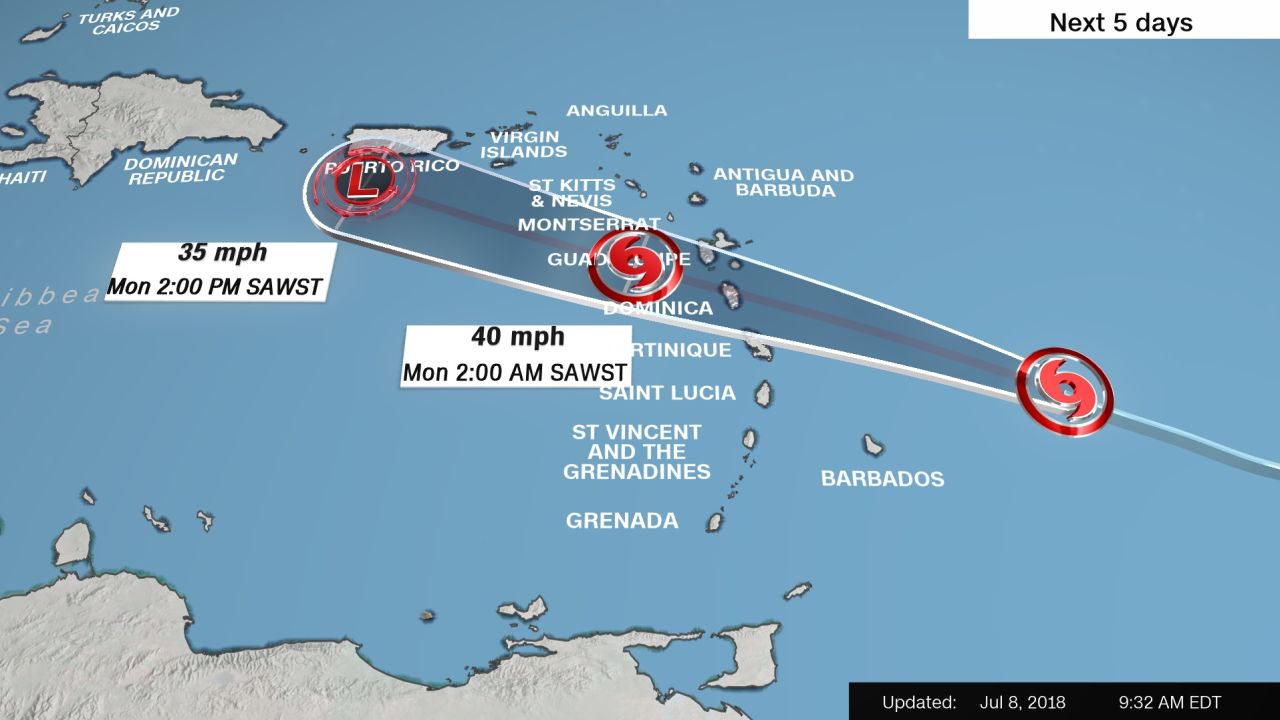 Beryl weakens as it moves toward Puerto Rico CNN