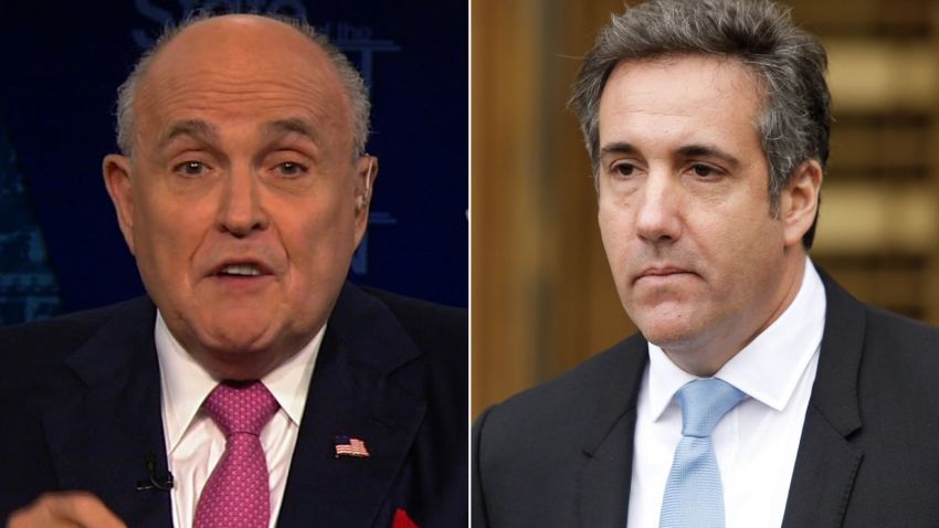 Rudy Giuliani Michael Cohen split