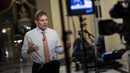 WASHINGTON, DC - DECEMBER 4: House Freedom Caucus member Rep. Jim Jordan (R-OH) speaks during a live television broadcast on Capitol Hill, December 4, 2017 in Washington, DC. The House voted to formally send their tax reform bill to a joint conference committee with the Senate, where they will try to merge the two bills. (Drew Angerer/Getty Images)