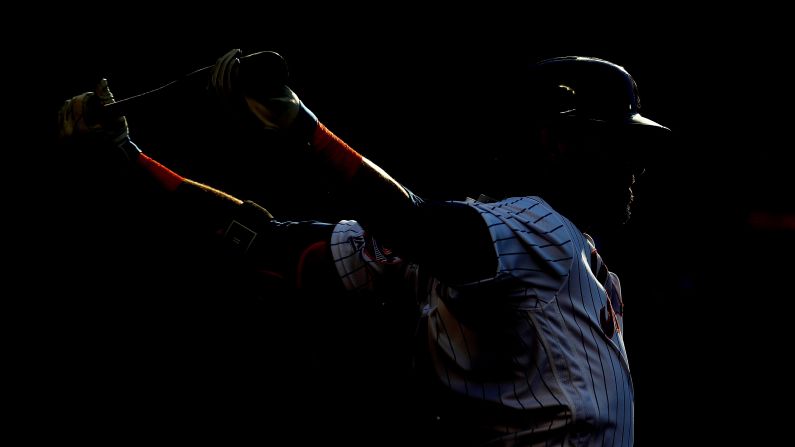 Jose Bautista of the New York Mets waits on deck to bat against the Tampa Bay Rays on Saturday, July 7, in New York. 