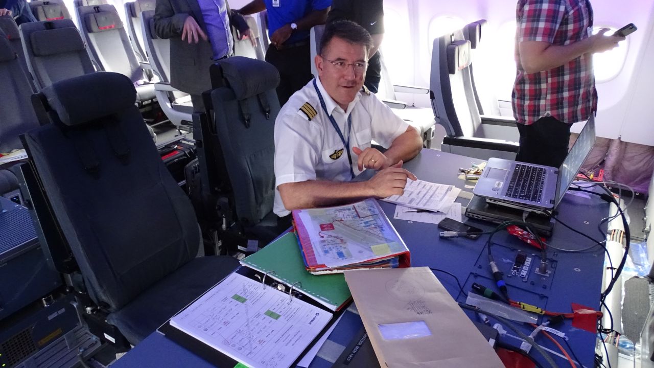 An Airbus flight test engineer wrangles A330neo data. 
