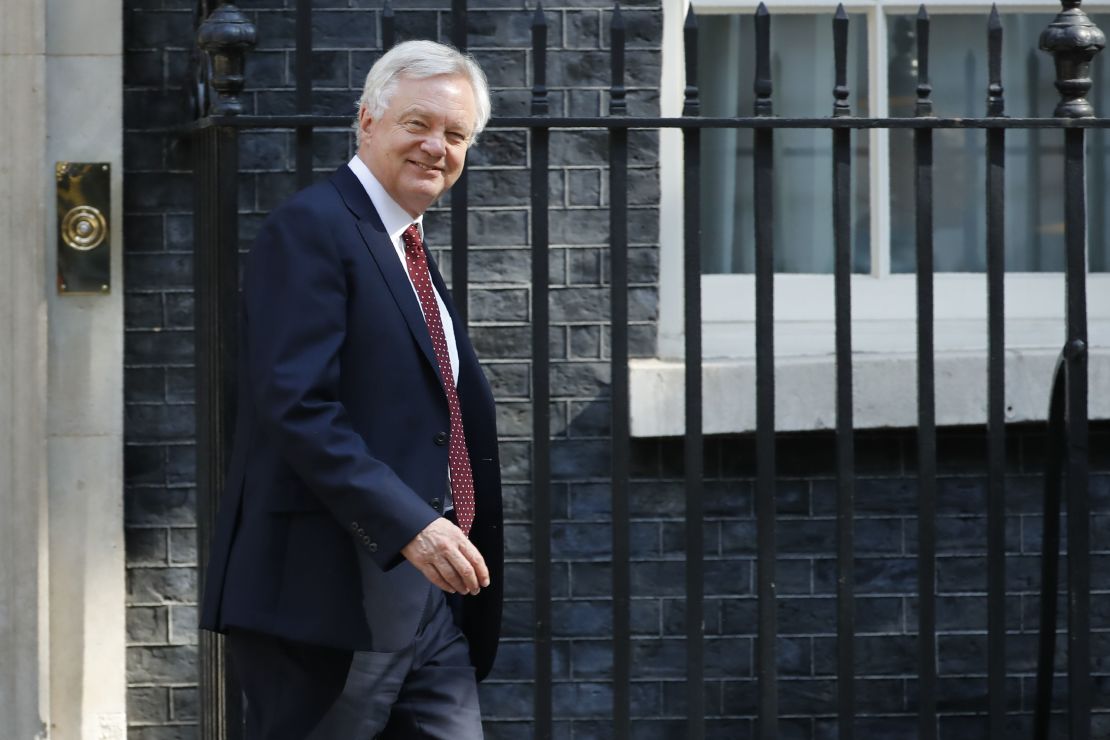 David Davis was unable to back May's Chequers plan. 