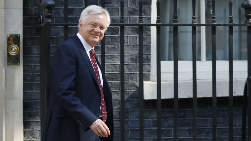 Britain's Secretary of State for Exiting the European Union (Brexit Minister) David Davis leaves 10 Downing Street in central London after attending the weekly cabinet meeting on July 3, 2018. (Photo by Tolga AKMEN / AFP)        (Photo credit should read TOLGA AKMEN/AFP/Getty Images)