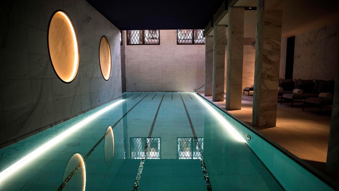 <strong>Time for a dip:</strong> It's a calming space featuring a 17-meter long pool and an infinity-edge Jacuzzi. 