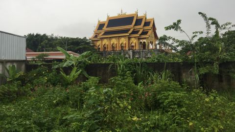 The Wat Mai Loong-Khan temple, located close to Ake's cousin Thamma Kantawong's house. Mae Sai is dotted with Buddhist temples and monuments.