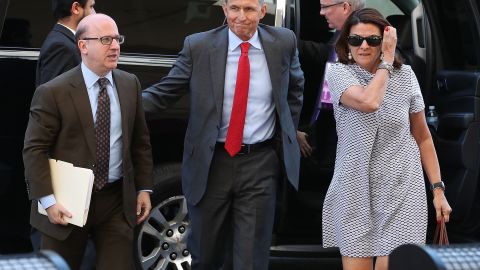 Michael Flynn, former national security advisor to President Donald Trump, arrives at the E. Barrett Prettyman Federal Courthouse for a status hearing July 10, 2018 in Washington, DC. 