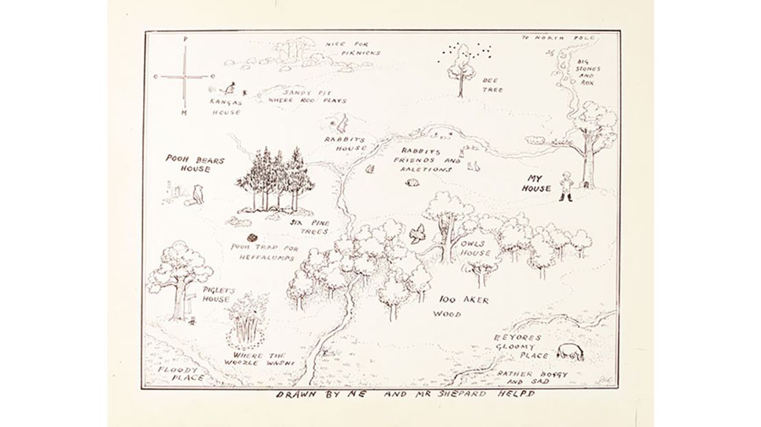 hundred acre wood map