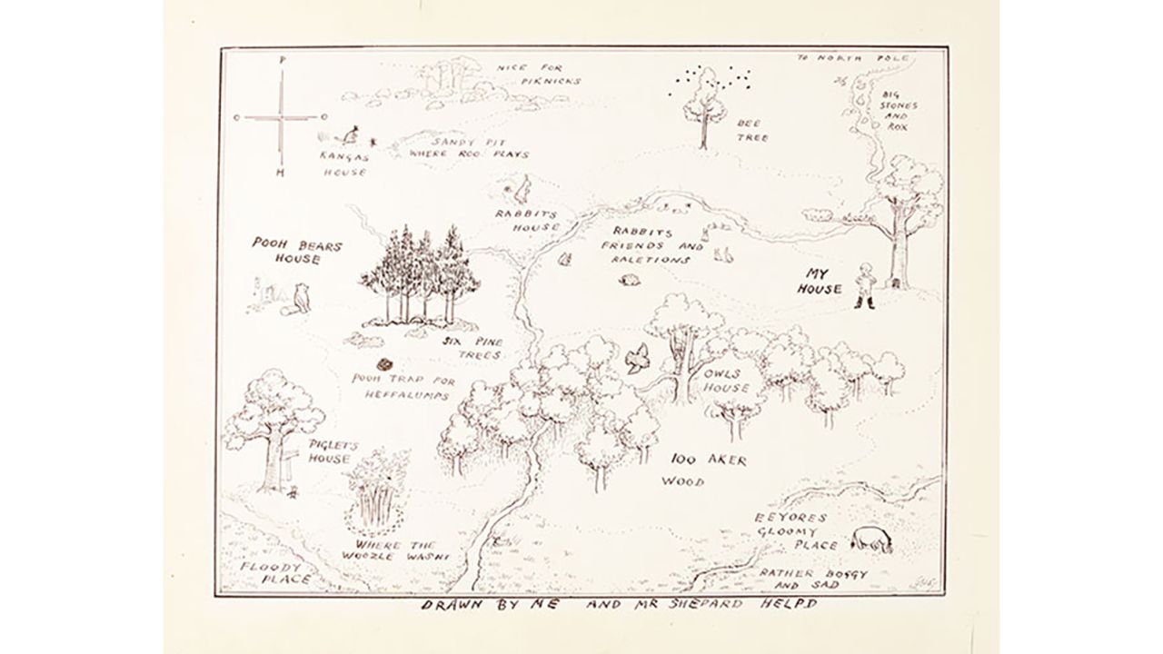 hundred acre wood map
