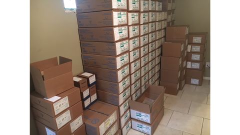 Cuzick, who has end-stage kidney disease, orders between 35 and 50 boxes of dialysis solution each month.