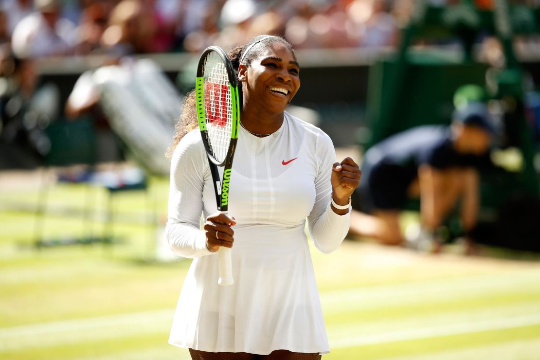 Serena Williams beat Camila Giorgi to make the Wimbledon semifinals. 