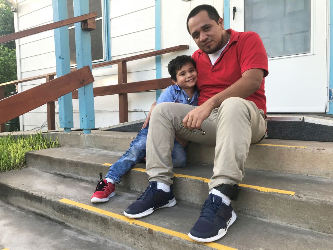 Walter Armando Jimenez Melendez was reunited with his 4-year-old son, Jeremy Issac Jimenez, after being apart for 43 days.
