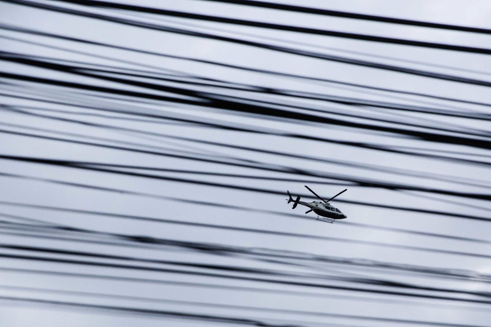 A helicopter transports rescued boys to the hospital on July 10.