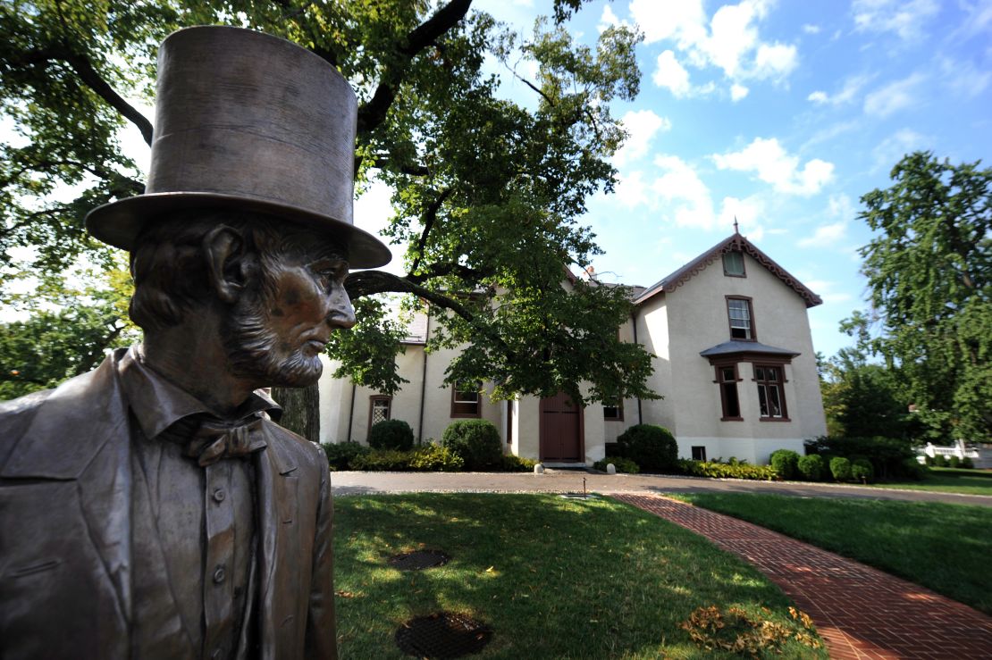 In summer, President Abraham Lincoln traveled three miles by horseback from his summer cottage to the White House.