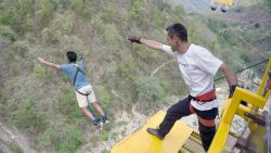 India bungee jumping- Jumpin' Heights Rishikesh - Falling
