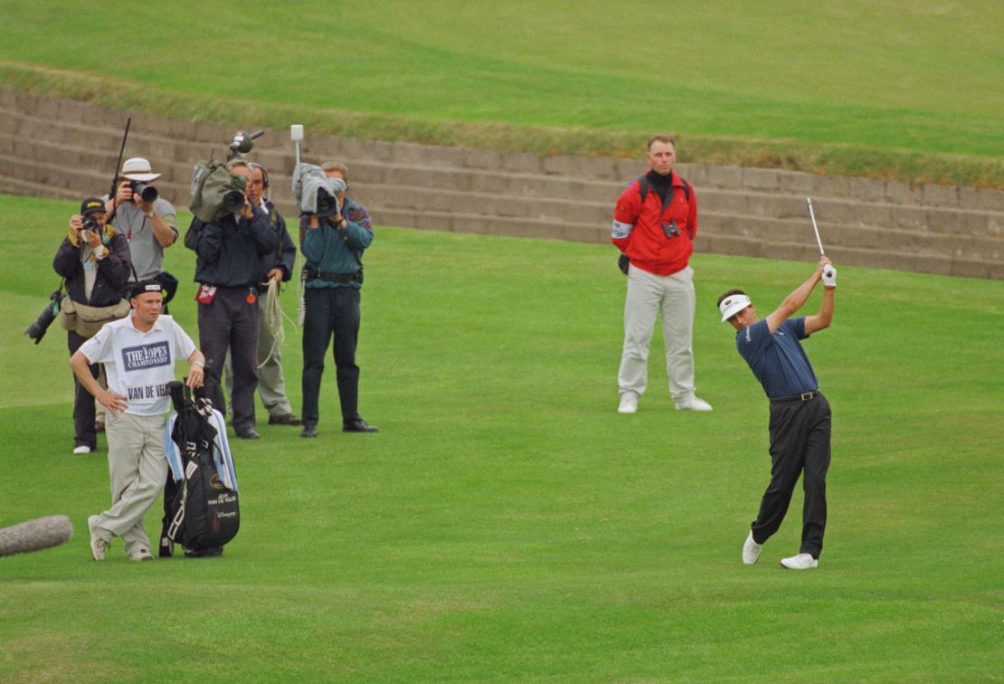 The Frenchman found an adjoining fairway with his drive on 18 in 1999.