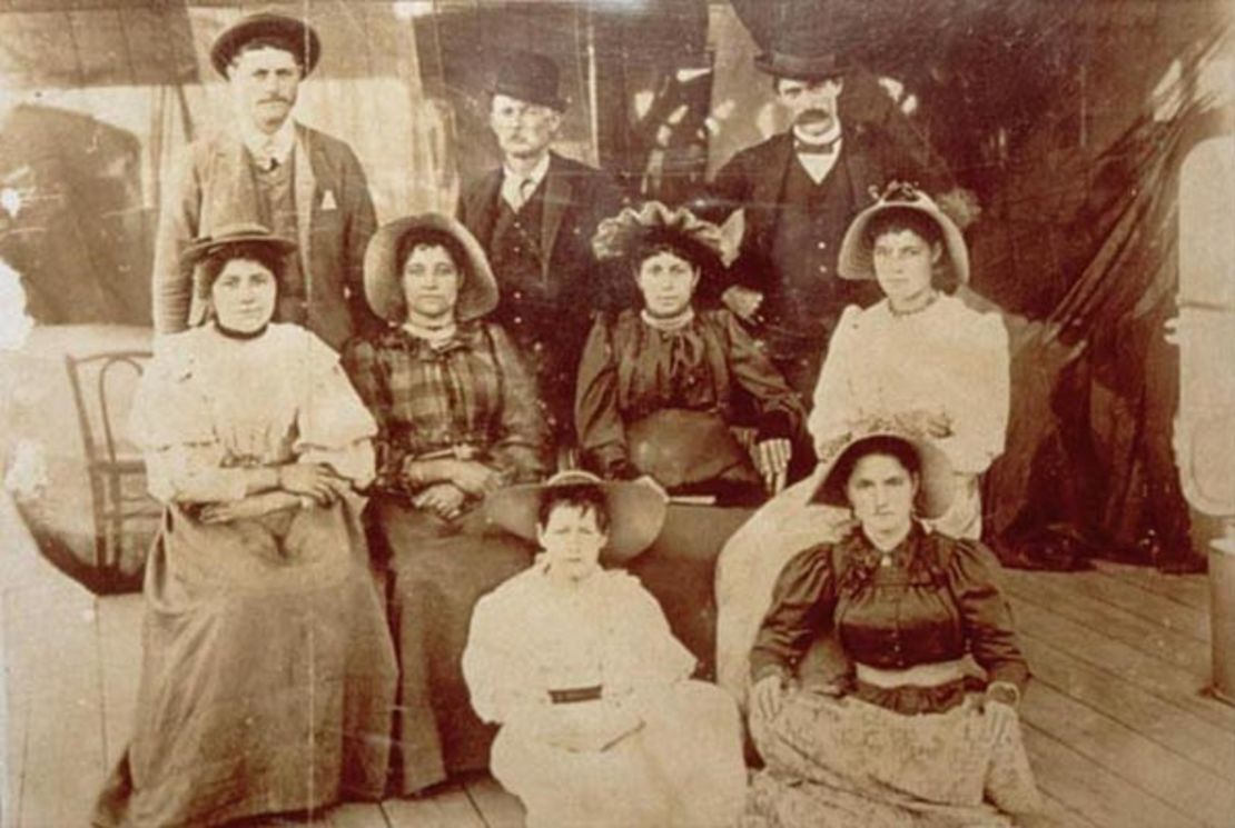 The photograph commissioned by Queen Victoria portraying the Bartoleoni family. It hangs proudly in Tonino's restaurant.