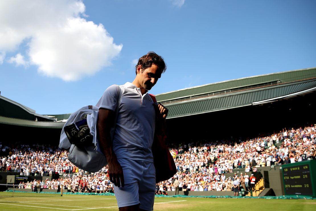 In a rarity at Wimbledon, Roger Federer exited prior to the semifinals.