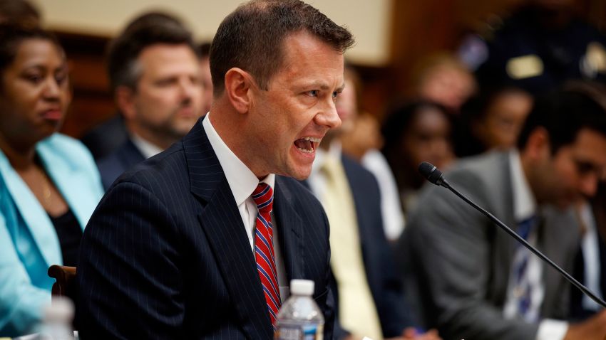 FBI Deputy Assistant Director Peter Strzok testifies before the the House Committees on the Judiciary and Oversight and Government Reform during a hearing on "Oversight of FBI and DOJ Actions Surrounding the 2016 Election," on Capitol Hill, Thursday, July 12, 2018, in Washington. (AP Photo/Evan Vucci)