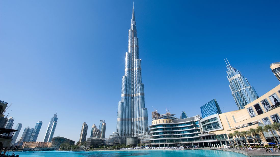 <strong>August in Dubai, UAE:</strong> The Burj Khalifa in the center of Dubai is tallest building in the world (still claiming that title in 2019 at least).
