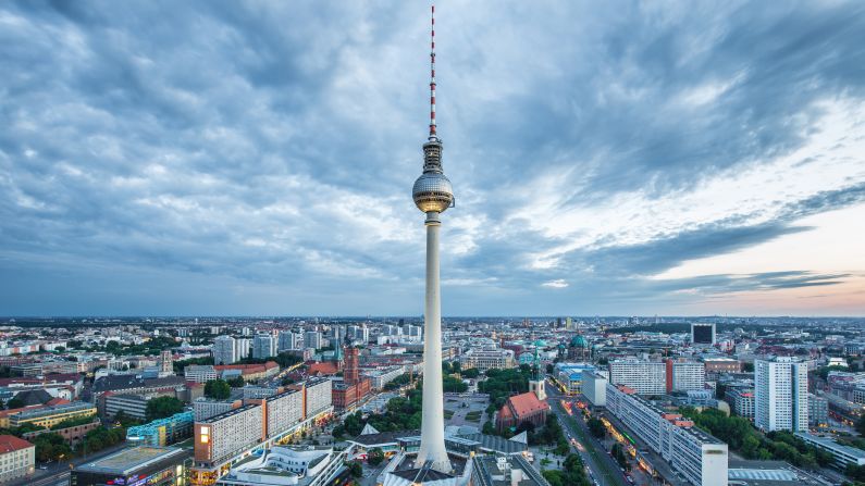 <strong>August in Berlin, Germany:</strong> The capital city is fine from the ground, but to take in its whole scope, view it from the famous TV tower at Alexanderplatz.