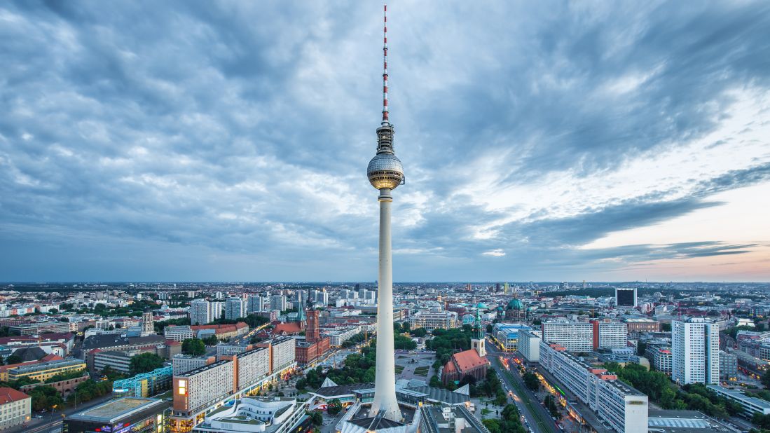 <strong>August in Berlin, Germany:</strong> The capital city is fine from the ground, but to take in its whole scope, view it from the famous TV tower at Alexanderplatz.