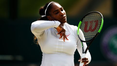 Serena Williams is bidding for an eighth Wimbledon title.