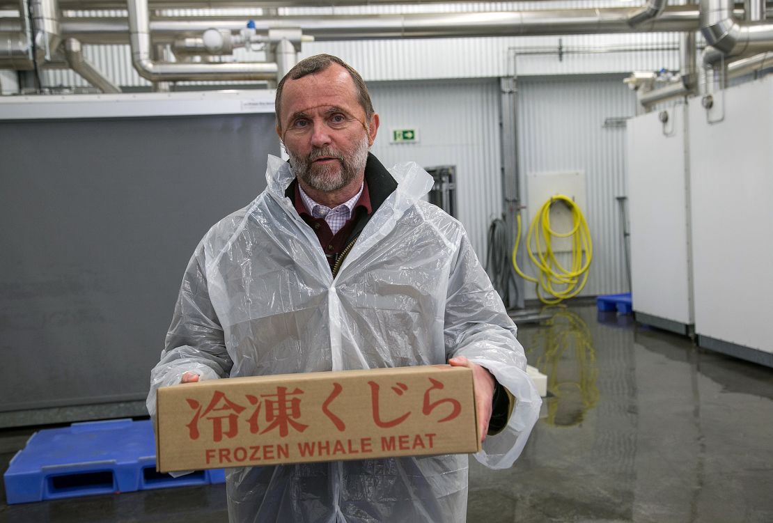 Kristjan Loftsson, Icelandic fishing magnate, has argued most people in the country support whaling. 