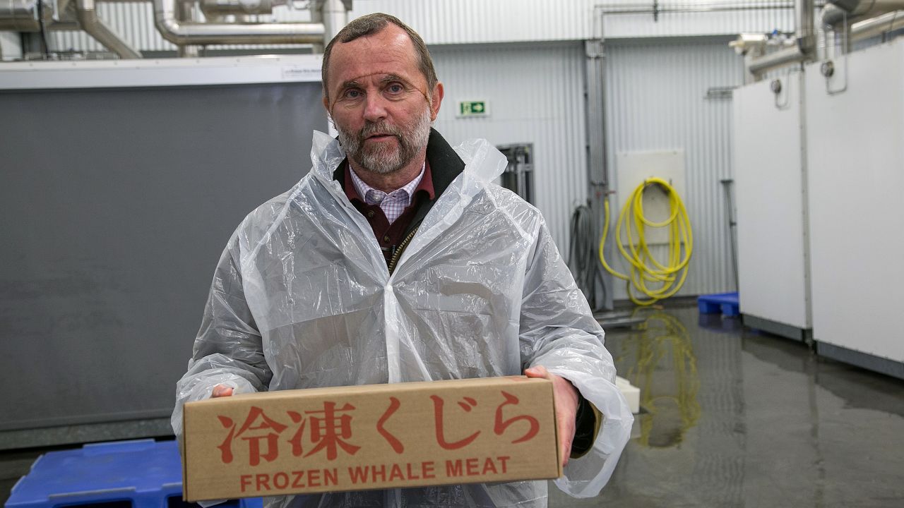 Kristjan Loftsson, Icelandic fishing magnate, has argued most people in the country support whaling. 