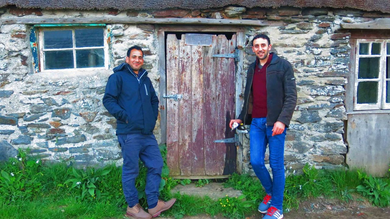 Majhor and Adel in Cornwall, England. 