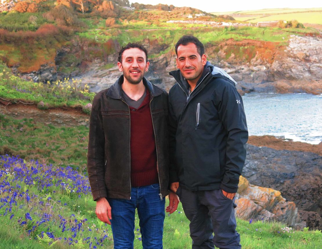 Majhor and Adel in the UK, 2018.