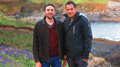 Majhor and Adel in the UK, 2018. 