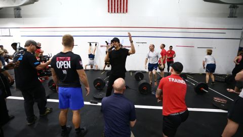 Dave Castro (center) is the director of the CrossFit Games.