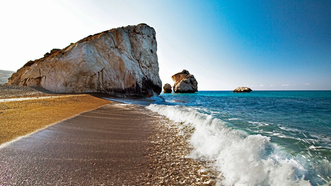 <strong>Aphrodite's Rock</strong>: Legend has it that this spot is where the Greek goddess of love and beauty floated to the shore of Cyprus on a clam shell.
