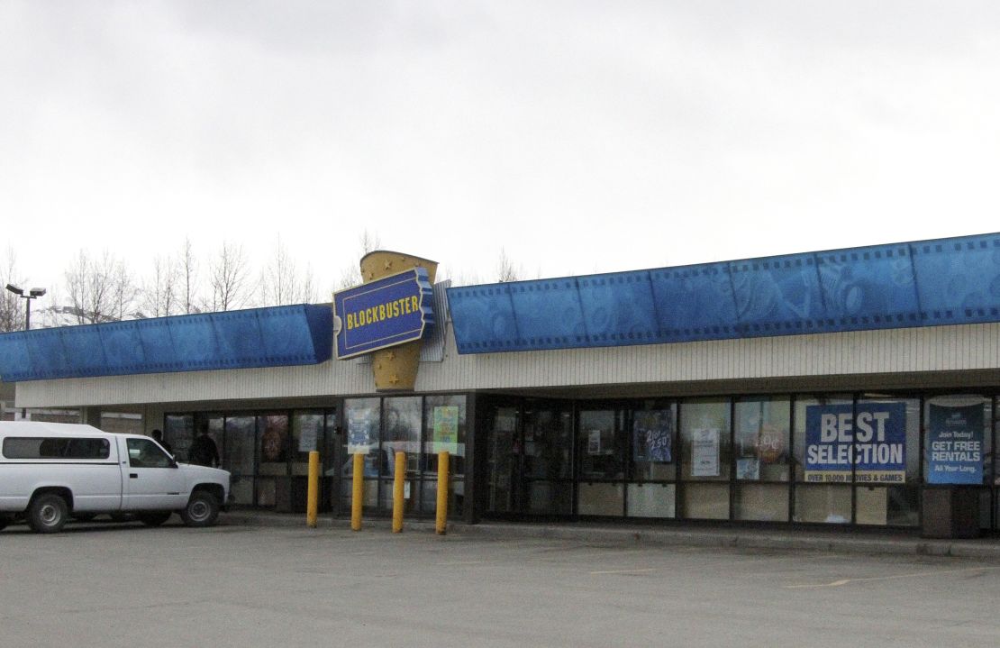 This Blockbuster video store in Anchorage, Alaska, will close on Sunday.