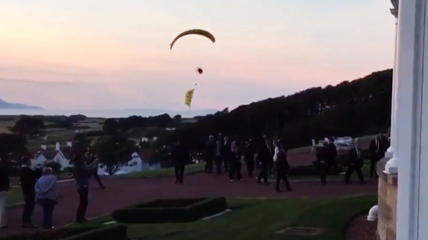 Anti-Trump paraglider