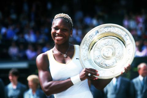 A few weeks later, Serena makes it a hattrick of grand slams with victory over Venus at the Wimbledon final in July 2002.