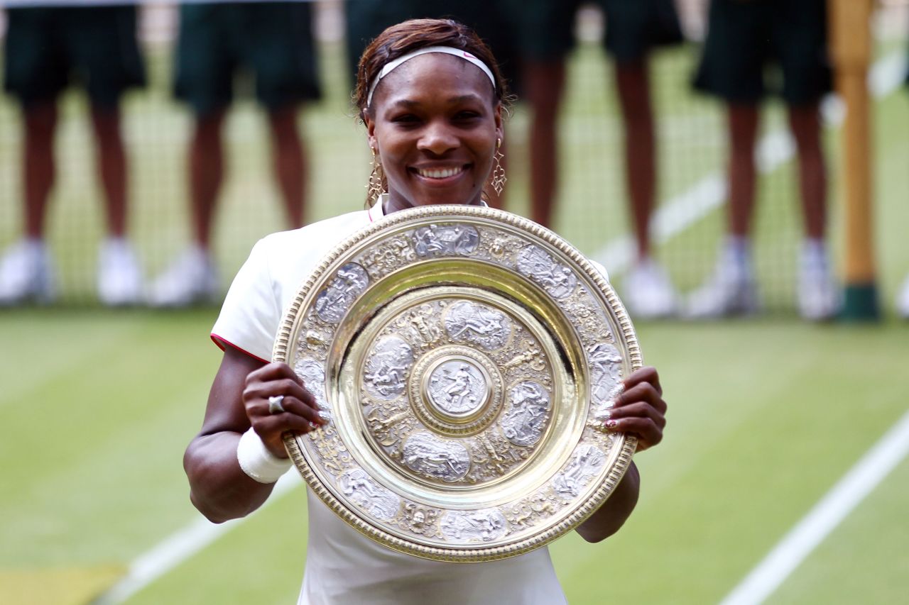 A two-year wait, but Serena notches a 14th major with yet more success at Wimbledon. She beats Poland's Agnieszka Radwanska 6-1 5-7 6-2 in the 2010 final to level with sister Venus with five Wimbledon titles. 