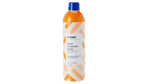 <a href="https://amzn.to/2IOCpMY" target="_blank" target="_blank"><strong>Solimo Sport Sunscreen Spray SPF 30, $12.94 </strong></a>