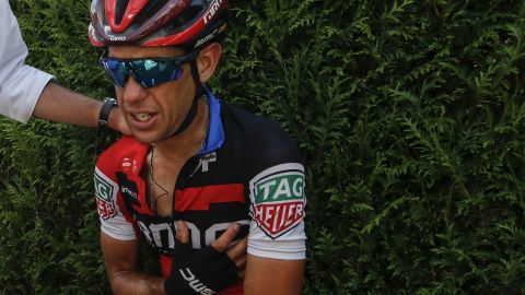 Porte broke his collarbone and fractured his pelvis in last year's Tour de France.