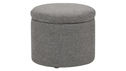 <a href="https://amzn.to/2MXtZpd" target="_blank" target="_blank"><strong>Rivet Madison Storage Ottoman in Grey Storm, $69.99</strong></a>