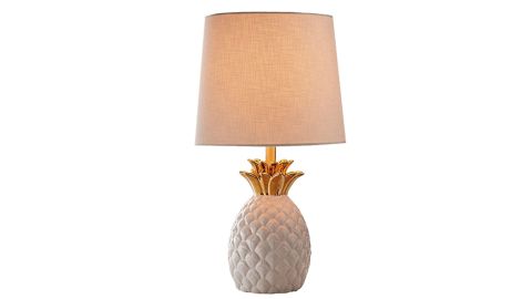 <a href="https://amzn.to/2zkvjQU" target="_blank" target="_blank"><strong>Rivet Pineapple Ceramic Table Lamp, $54.99</strong></a>
