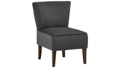 <a href="https://amzn.to/2J7bf4e" target="_blank" target="_blank"><strong>Rivet Armless Velvet Chair, $99.99</strong></a>