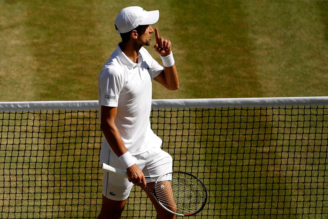 Novak Djokovic asked the chair umpire to remind fans to keep quiet during points. 