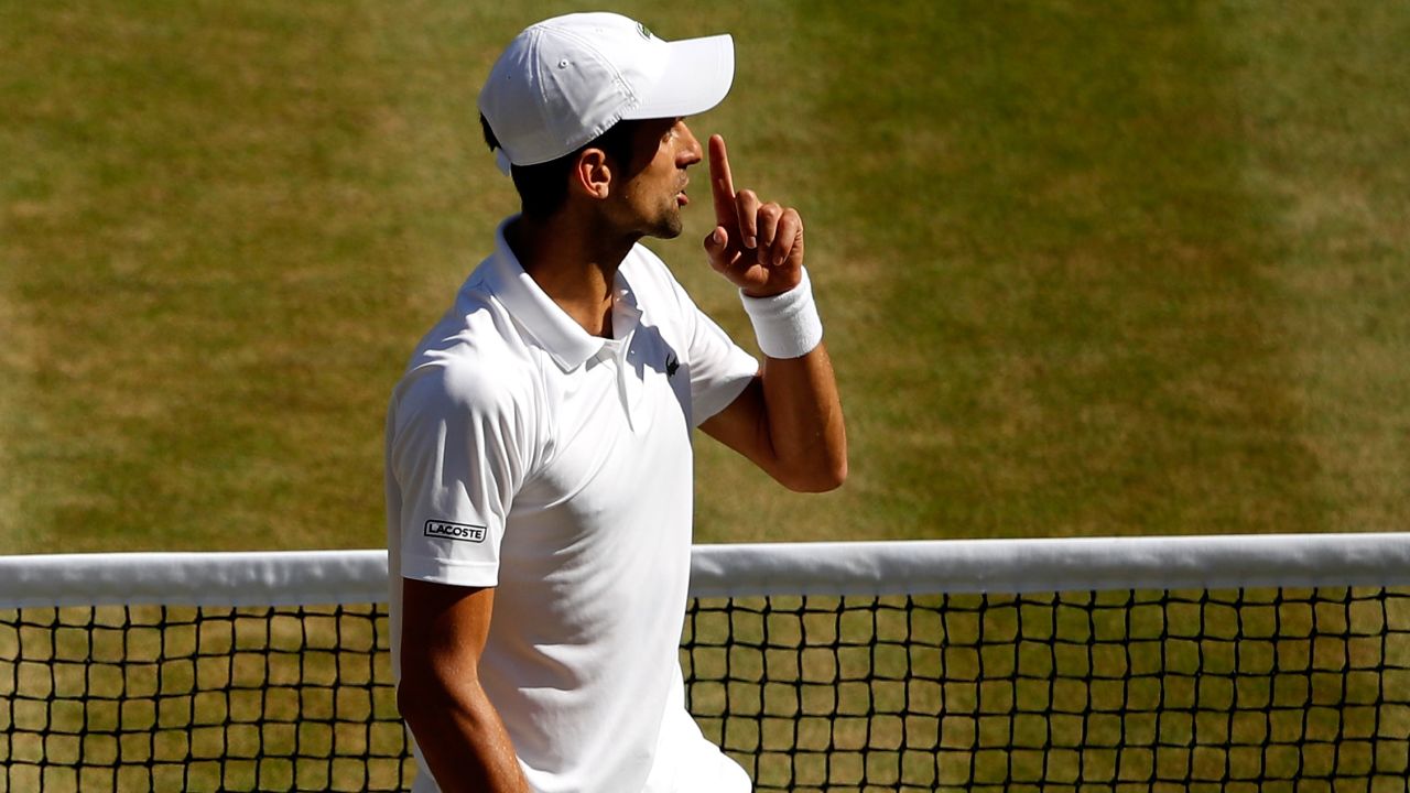 Novak Djokovic asked the chair umpire to remind fans to keep quiet during points.
