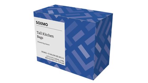 <a href="https://amzn.to/2zdLhN0" target="_blank" target="_blank"><strong>Solimo Tall Kitchen Trashbags, $7.97 </strong></a>