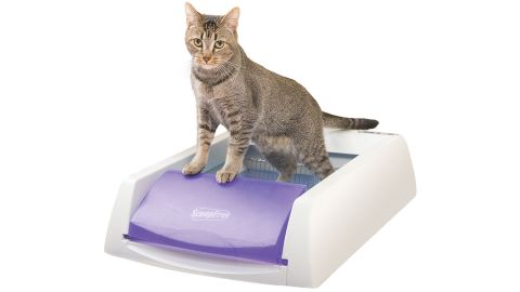 <a href="https://amzn.to/2ulEsUA" target="_blank" target="_blank"><strong>PetSafe ScoopFree self-cleaning cat litter box, $99.99</strong></a>