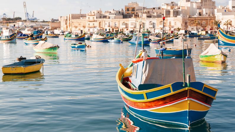 <strong>October in Malta:</strong> There are actually three inhabited islands that make up Malta. If you take the ferry from the main island of Malta to Gozo, you'll arrive at the port of Mgarr and see colorful boats dotting the harbor.