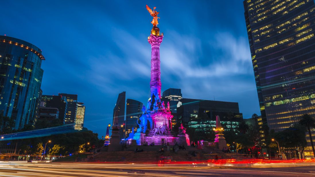 <strong>October in Mexico City:</strong> El  Angel de Independencia is a beloved Mexican landmark that celebrates the country's fight to be free of Spanish colonial rule. 
