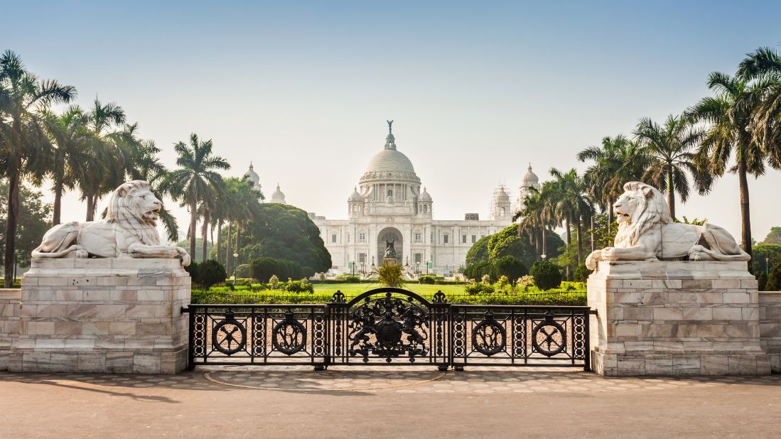 <strong>December in Kolkata, India:</strong> The Victoria Memorial was completed by the British in 1921 in honor of Queen Victoria. Today, it holds a museum. It's a big tourist draw but is also a painful reminder of colonialism in India.